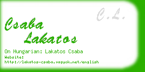 csaba lakatos business card